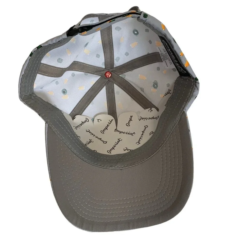 New Era Callaway Golf Cap Gray Cream ‎ Adjustable Hat Baseball Cap